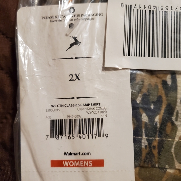 ==^White Stag plus size camp shirt NWT size 2x - Picture 8 of 14